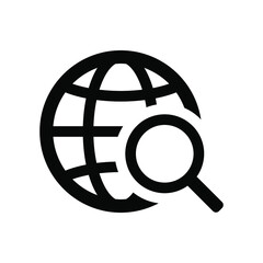 Wall Mural - internet search icon
