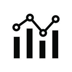 Canvas Print - Analytics graph icon