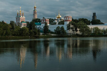 View Of The Novodevichy Convent Across The Pond