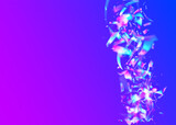 Fototapeta Motyle - Holographic Effect. Light Texture. Purple Blur Glare. Party Design. Unicorn Foil. Fiesta Art. Disco Christmas Decoration. Transparent Confetti. Violet Holographic Effect