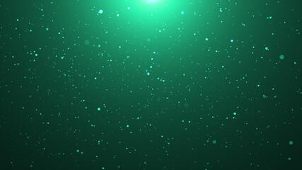 Wall Mural - Green particle flare background for background concept
