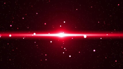 Wall Mural - Red glow floating  particles and flare space background