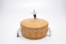 A Fun Of Group Of Chef On The Moon Cake