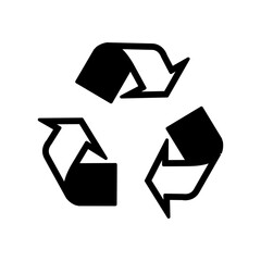 Wall Mural - Recycle sign icon