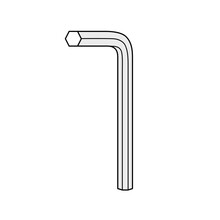 Hex Key Or Allen Wrench Tool Isolated Vector
