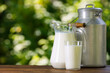 © alter_photo - milk in glass and jug with metal can