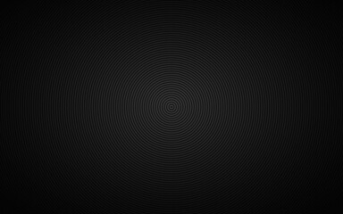 Wall Mural - dark abstract circle background. black circles on grey background with dark gradient. simple geometr