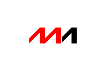 Sticker - letter M and N combination logo for business.