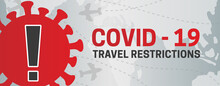 Covid-19 Travel Restrictions Banner Illustration
