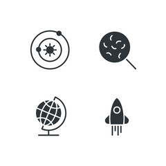 Wall Mural - science set icon, isolated science set sign icon, vector illustration