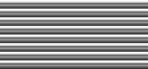 Wall Mural - abstract 3d black and gray monochrome horizontal bold stripes lines pattern on white background and 