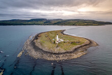 Pladda Island In The Firth Of Clyde Off The Isle Of Arran An Abandoned Area With An Old Lighthouse