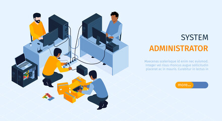 system administrator banner illustration