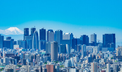  富士山と新宿副都心