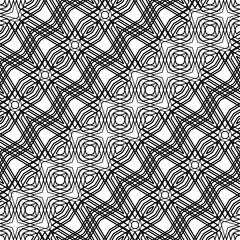 Canvas Print - Design seamless monochrome zigzag pattern