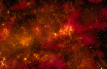 Wall Mural - Space background with stardust and shining stars. Realistic cosmos and color nebula. Colorful galaxy. 3d illustration
