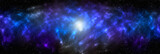 Fototapeta Kosmos - Space background with stardust and shining stars. Realistic cosmos and color nebula. Colorful galaxy. 3d illustration
