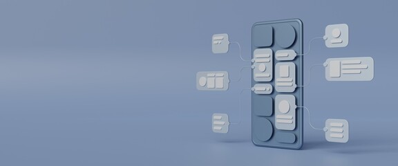 ux ui flowchart connection node graphic designer creative planning application process development d