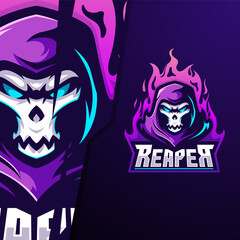 Wall Mural - Reaper fire e sport logo template