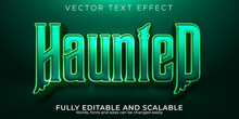 Haunted Editable Text Effect, Dead And Scary Text Style