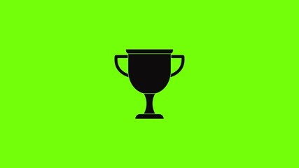 Wall Mural - Cup award icon animation