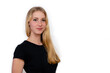 © ako-photography - portrait of a young blonde female isolated on a white background