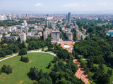 Fototapeta Do pokoju - Aerial view of South Park in city of Sofia, Bulgaria