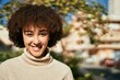 © Krakenimages.com - Young hispanic girl smiling happy standing at the city.