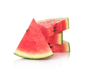 Slice watermelon isolated on white background