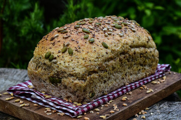 healthy eating with multigrain bread