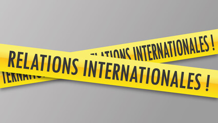 Poster - Logo relations internationales.