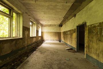 Wall Mural - the remains of an abandoned building