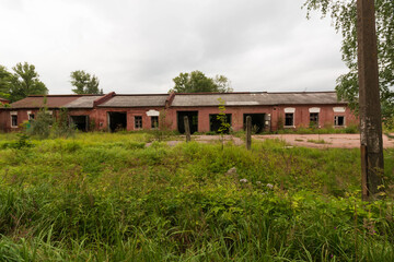 Wall Mural - the remains of an abandoned building