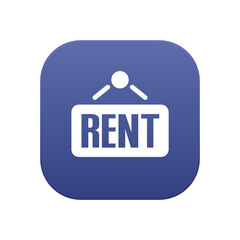 Canvas Print - Rent Sign - Sticker