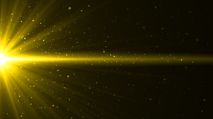 Wall Mural - gold particle flare background for background concept