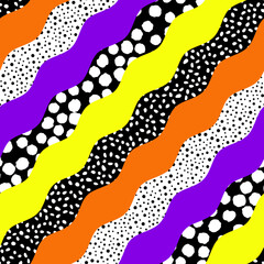 Poster - Vector seamless mosaic art pattern. Art background.
