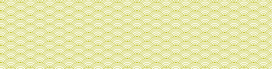 Vector Traditional Style Oriental Golden Seamless Pattern, Gold and White Background Template, Geometric Vintage Ornament.
