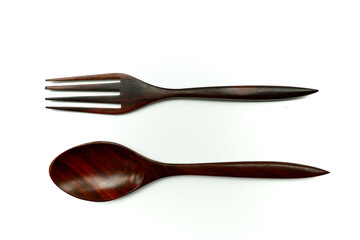 wooden spoon and fork