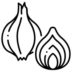 Wall Mural - shallot icon