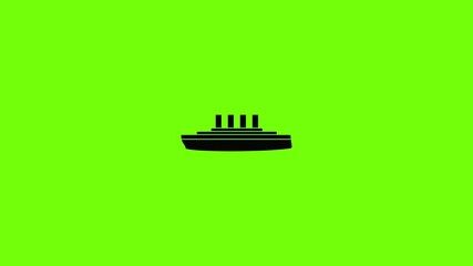 Sticker - Ship retro icon animation