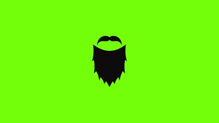 Sticker - Mask beard icon animation