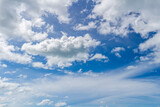 Fototapeta Niebo - Blue sky and cirrus clouds, can be used as background.