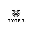 Tyger Face Logo Vector