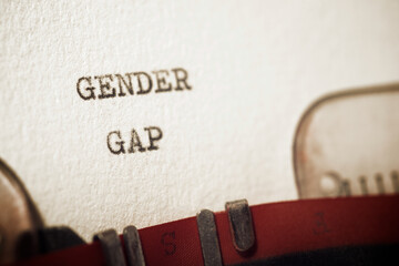 Wall Mural - Gender gap concept