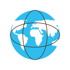 Wall Mural - earth globe map