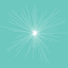 Poster - Abstract radial, radiating lines, stripes. Burst lines. Converging lines.