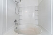 Bathtub and shower combo with wall mounted handheld shower and faucet