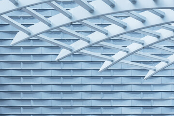 Poster - Exterior of modern architecture. Building abstract background pattern