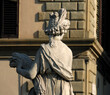 The statue from behind  in Florence