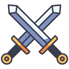 Wall Mural - sword cross icon